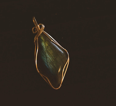 Golden Stone Charm
