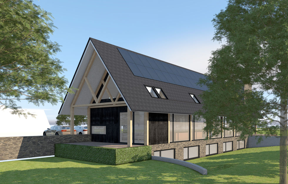 villa, nieuwbouw, woning Drachten, Friesland, Groningen, Drenthe, architectenburo de Jong