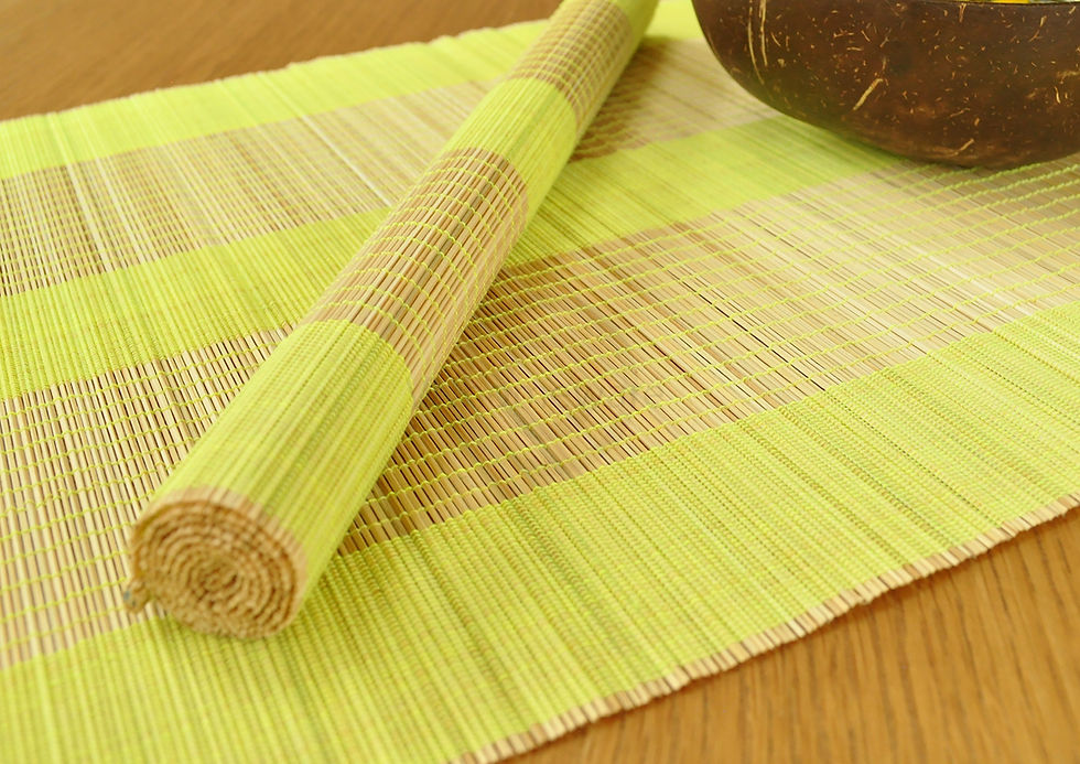 Thumbnail: bamboo placemat wooden table mat