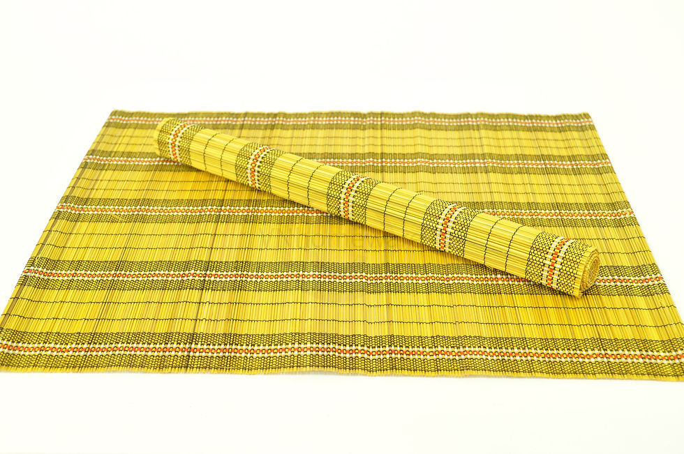 Thumbnail: bamboo placemat wooden table mat