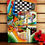 Thumbnail: handcrafted wooden lacquer picture with 3D effect embossed painting, eggshell seashell inlay