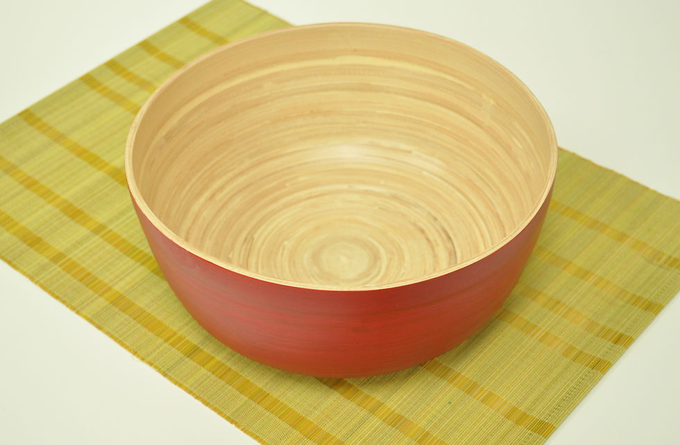 eco friendly handmade bamboo wood bowl round oval boat shape salad fruit serving bowl brown cream green orange red