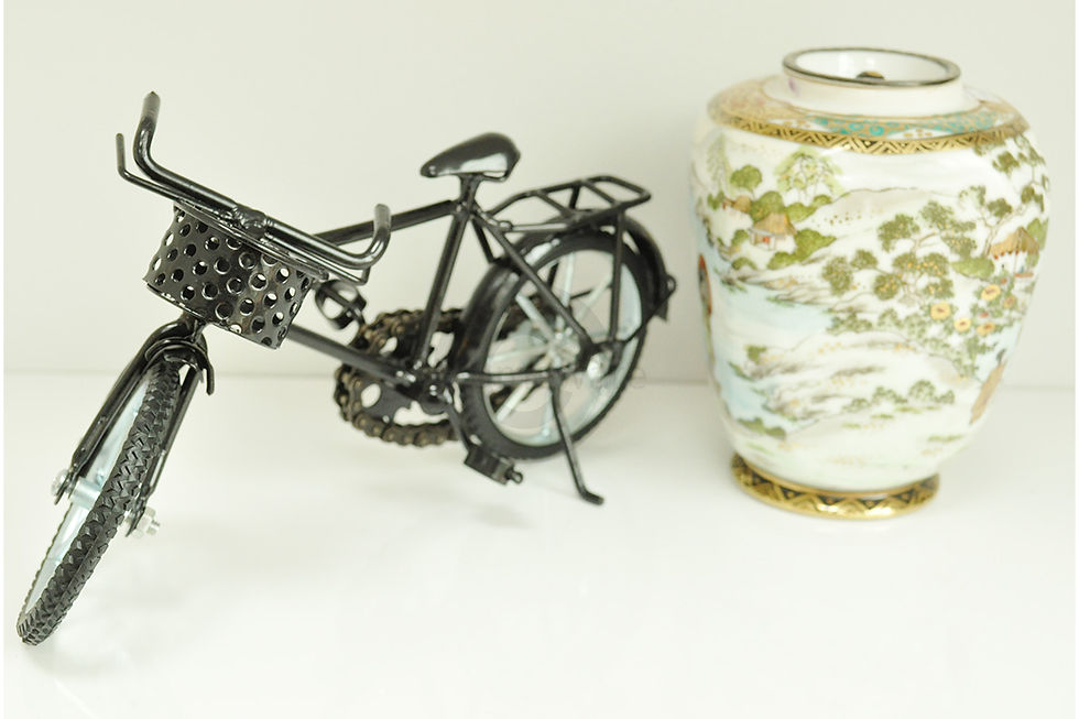 Thumbnail: men bicycle model collectible metal bike for display black