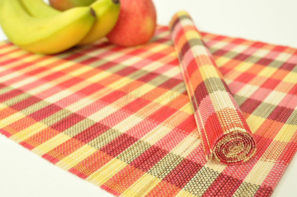 Thumbnail: bamboo placemat wooden table mat