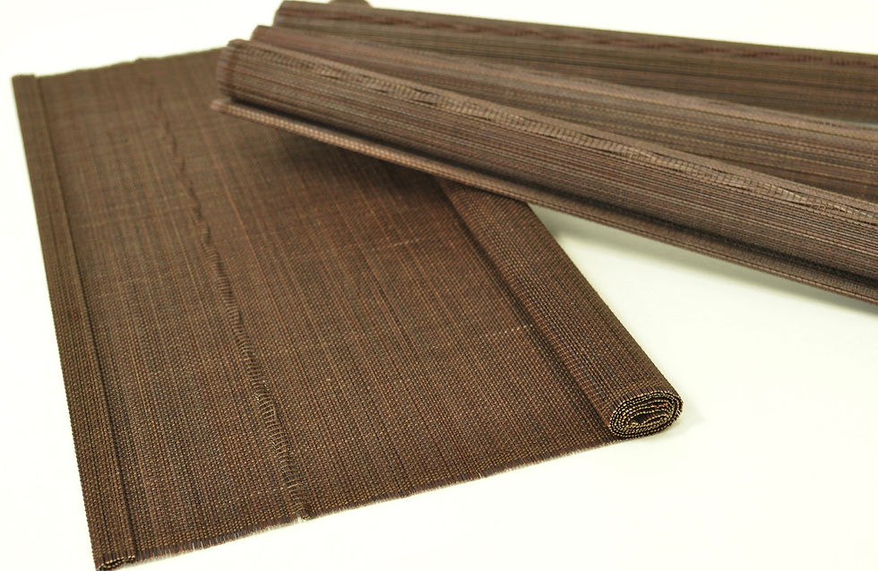 Thumbnail: placemat wooden table mat brown red green blue orange yellow purple pink black cream