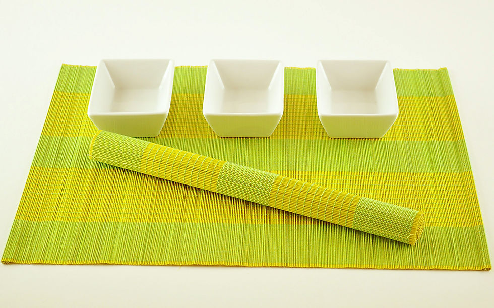 bamboo placemat wooden table mat