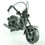 Thumbnail: Handcrafted Metal Model Of Vintage Harley Davidson Motorbike Black T002S