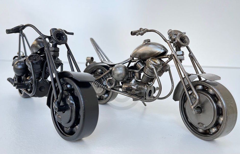 Thumbnail: Motorbike Harley Davidson Model collectable metal motorbike for display gifts, black