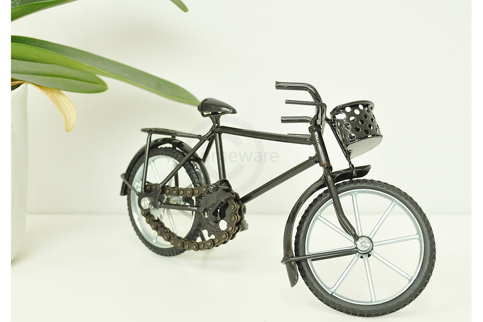 Thumbnail: men bicycle model collectible metal bike for display black