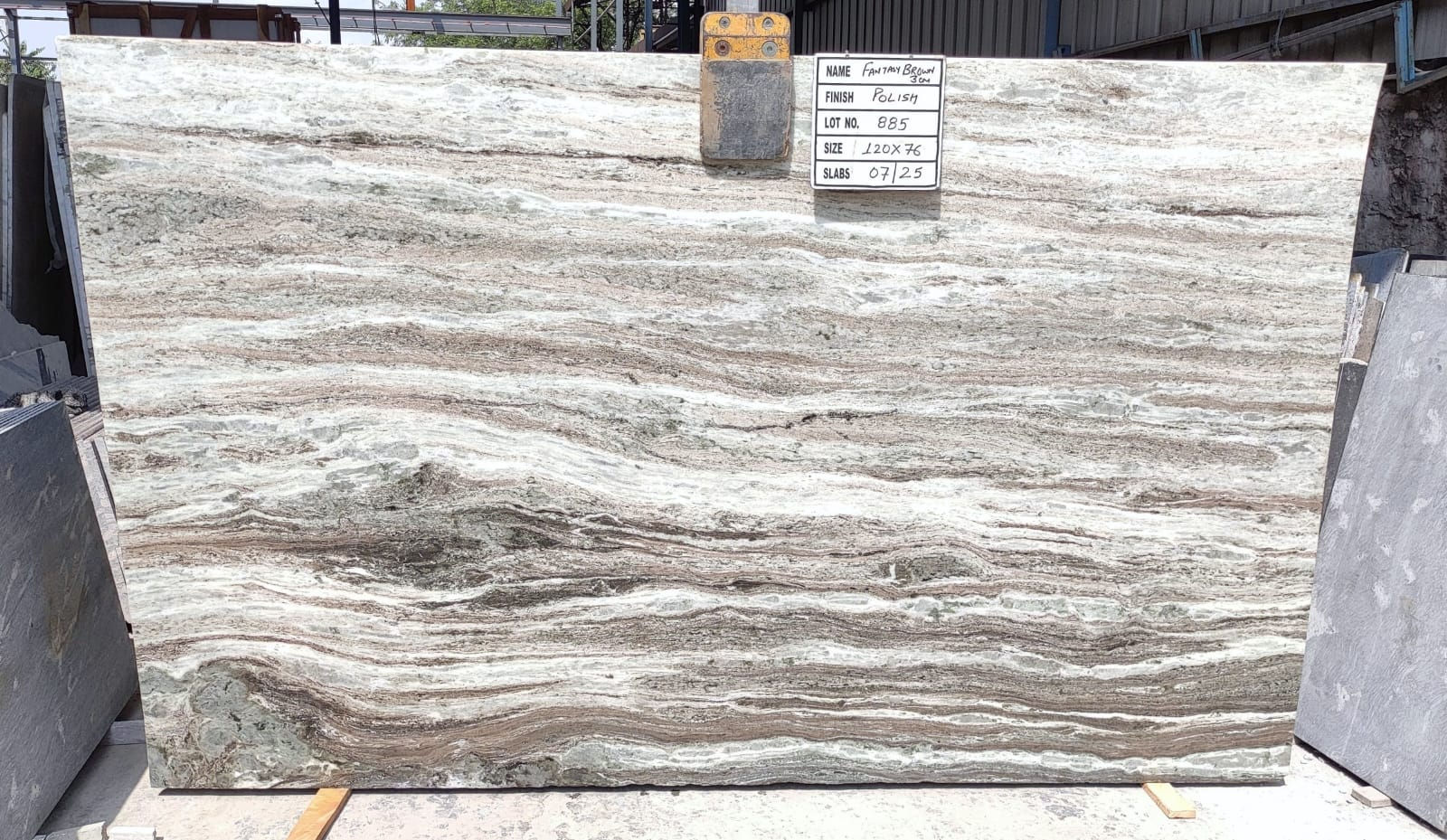 lot 885- 3 CM Premium Fantasy Brown 120 x 77 Made In India