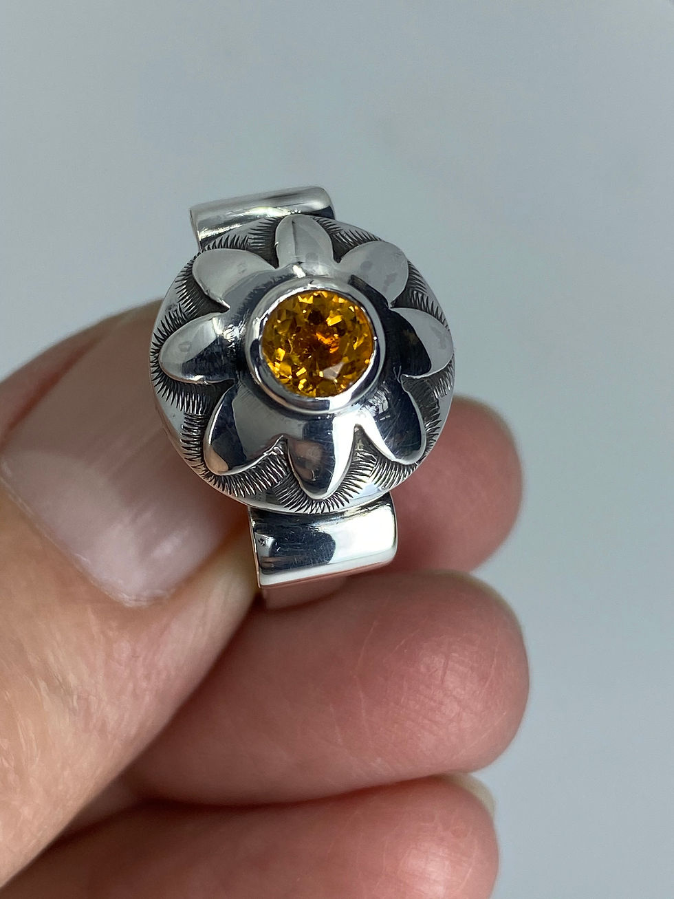 Thumbnail: CITRINE DAISY RING