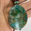 Thumbnail: Azure malachite pendant bead necklace