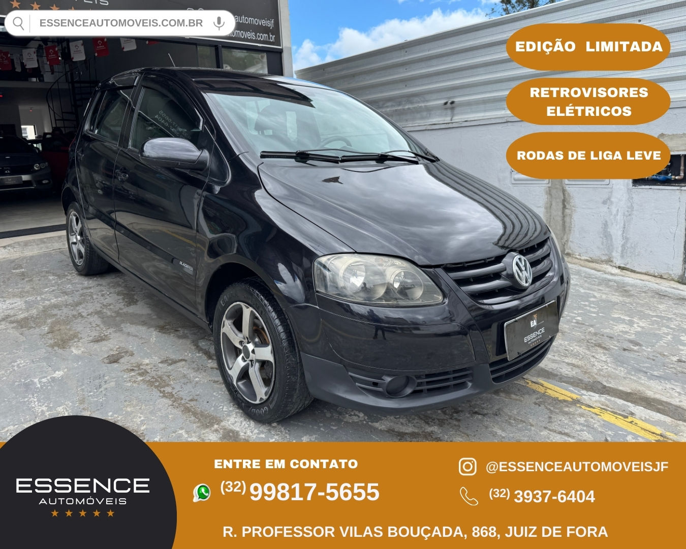 Volkswagen Fox 1.0 Mi Total Flex 8V 5p Preta 2009/2010