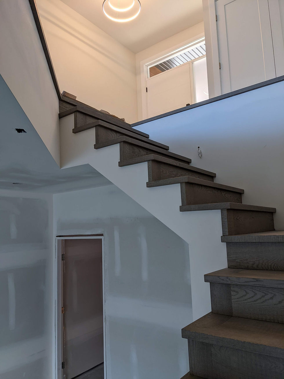 Hardwood on Openside Stairs