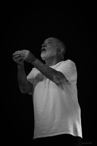 Patrick Limousin lors du spectacle du théâtre de la Lorgnette