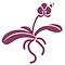 Icon of an orchid plant, including roots