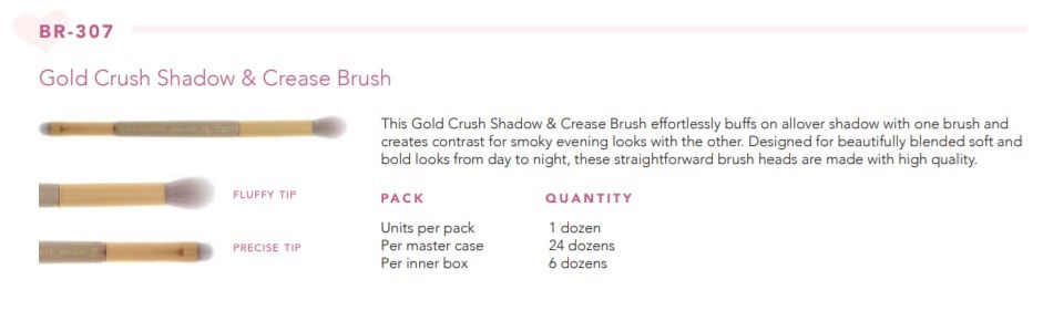 Thumbnail: #307 PREMIUM EYESHADOW BLENDING BRUSH - 12PCS