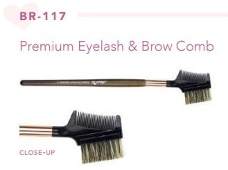 Thumbnail: #117 PREMIUM EYELASH & BROW COMB - 12PCS