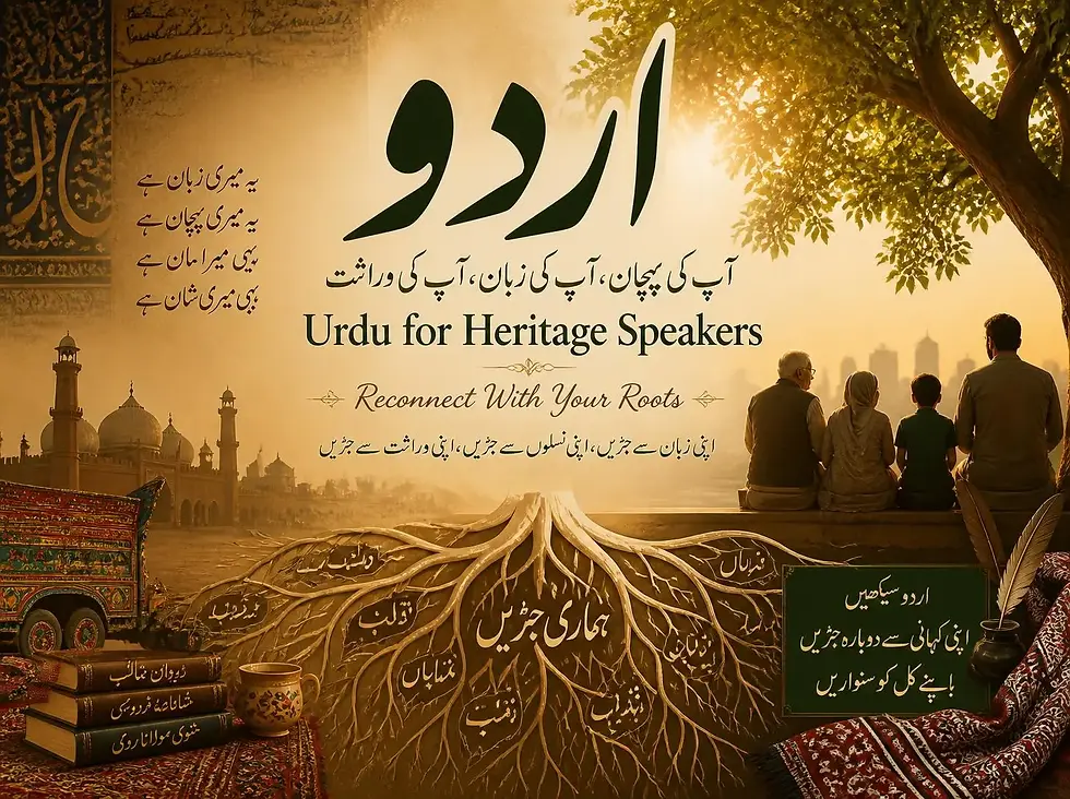Urdu for Heritage Speakers: Reconnect With Your Roots