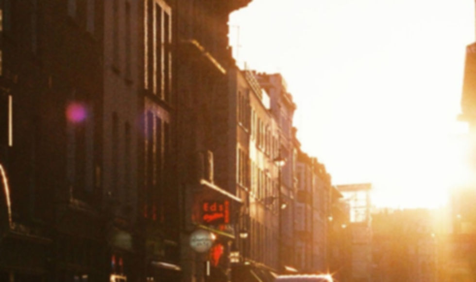 Sunset in a City