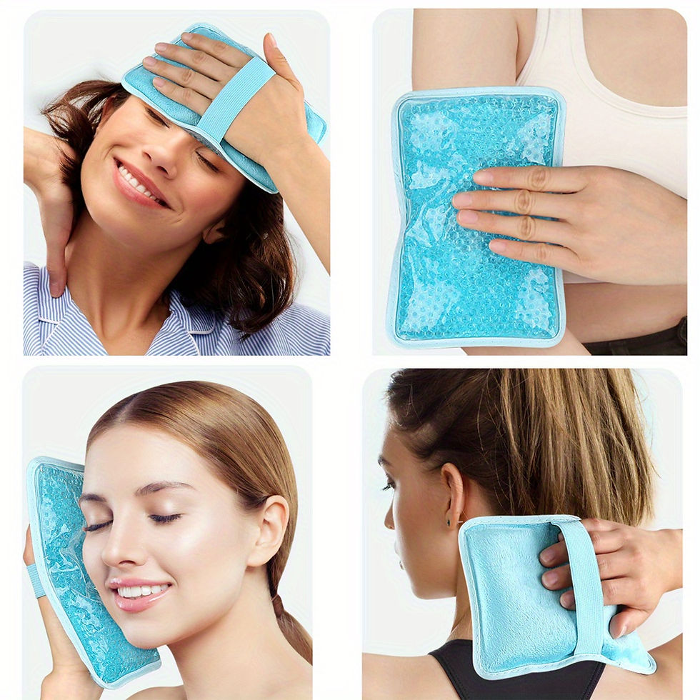 Miniatura: Cold & Hot Therapy Eye Mask Gel Ice Pack Reusable Cooling Eye Face Neck Hand Pad