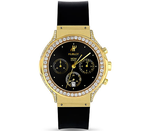 Hublot Black Dial with Diamonds Watch Photography