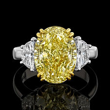 Yellow Diamond Engagement Ring Luxury Jewelry Photography