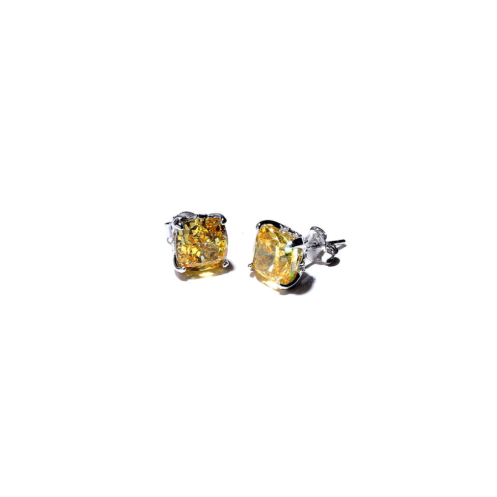Miniatura: Brinco Fancy Cushion Ice Cut