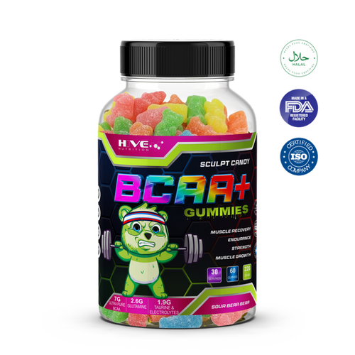 Sculpt Candy BCAA Intra Workout Sour Gummy Bears Hive Nutrition