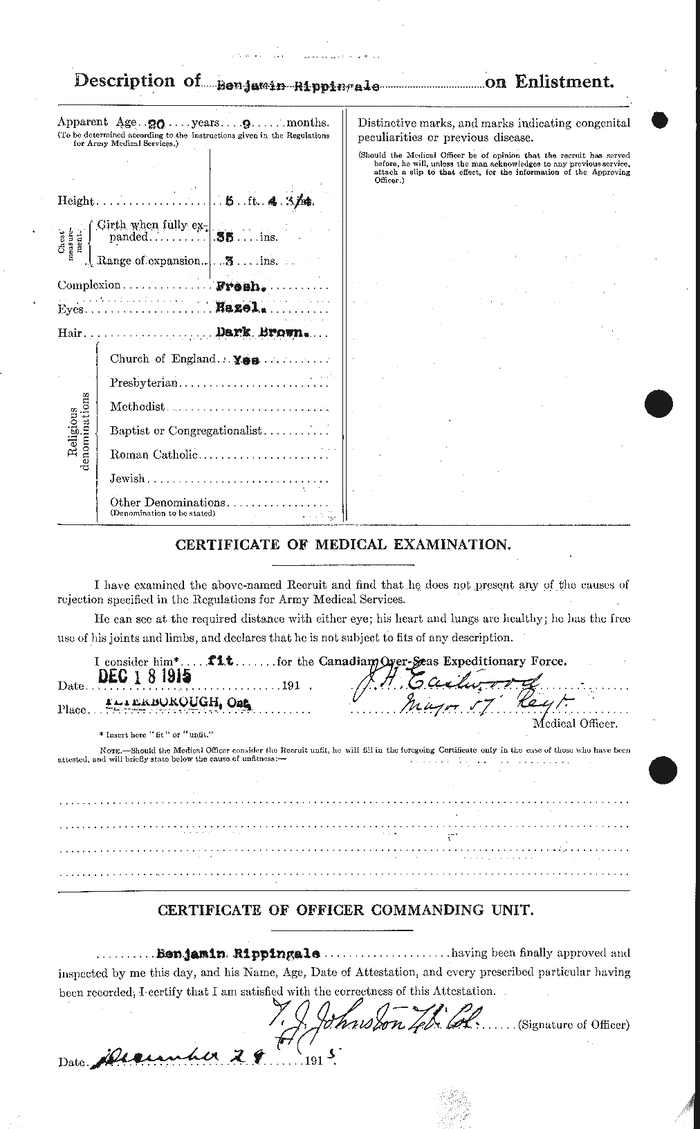 Benjamin- Attestation Page 2