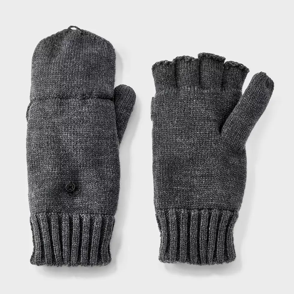 Миниатюра: Men's Covertible with Fleece Flip Top Mittens - Goodfellow & Co™ One Size Fits M