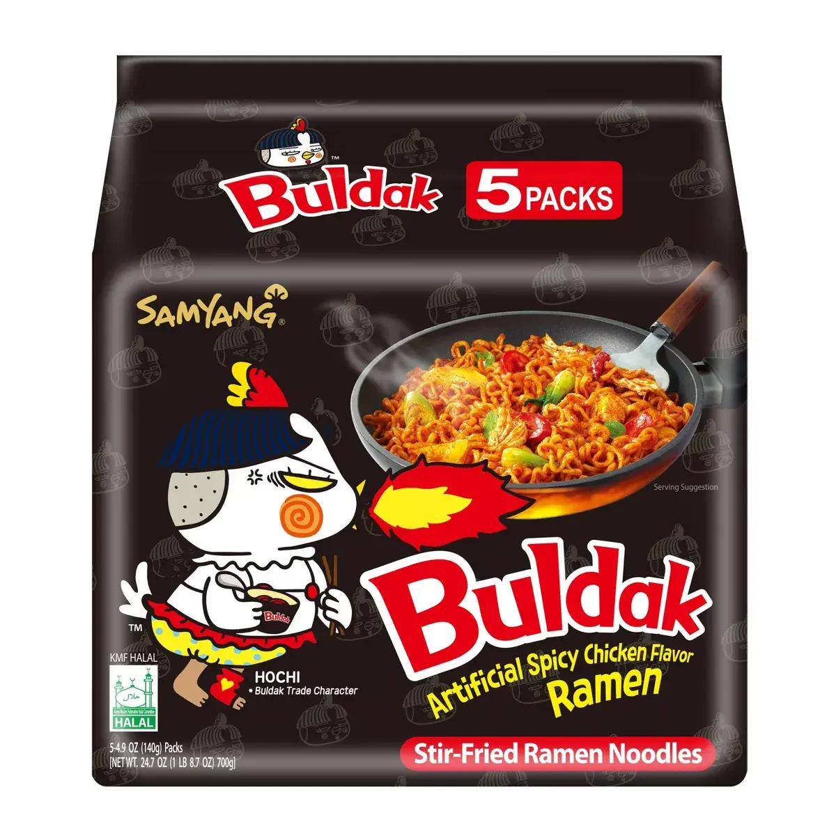 Samyang Buldak Spicy Chicken Ramen - 24.7oz/5ct