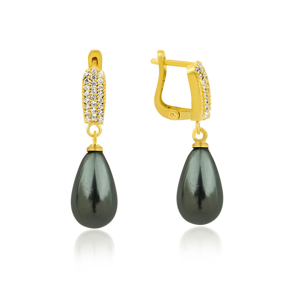 cascade earrings yellow 