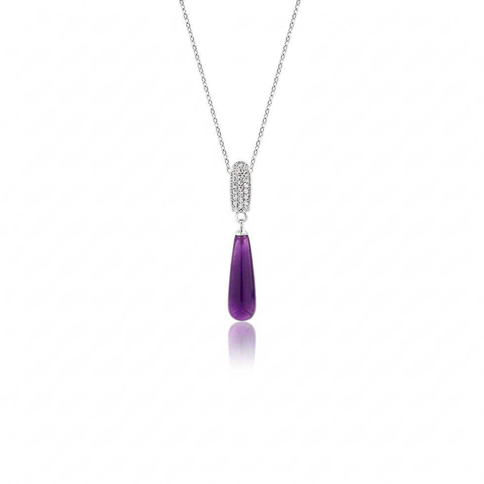 Cascade Gemstone teardrop 