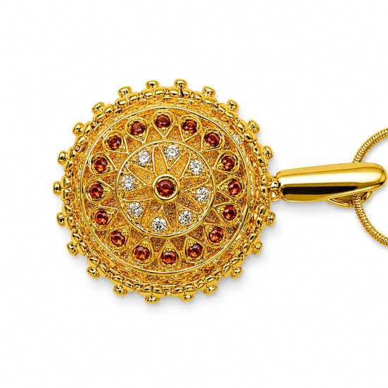 Yantra pendant necklace