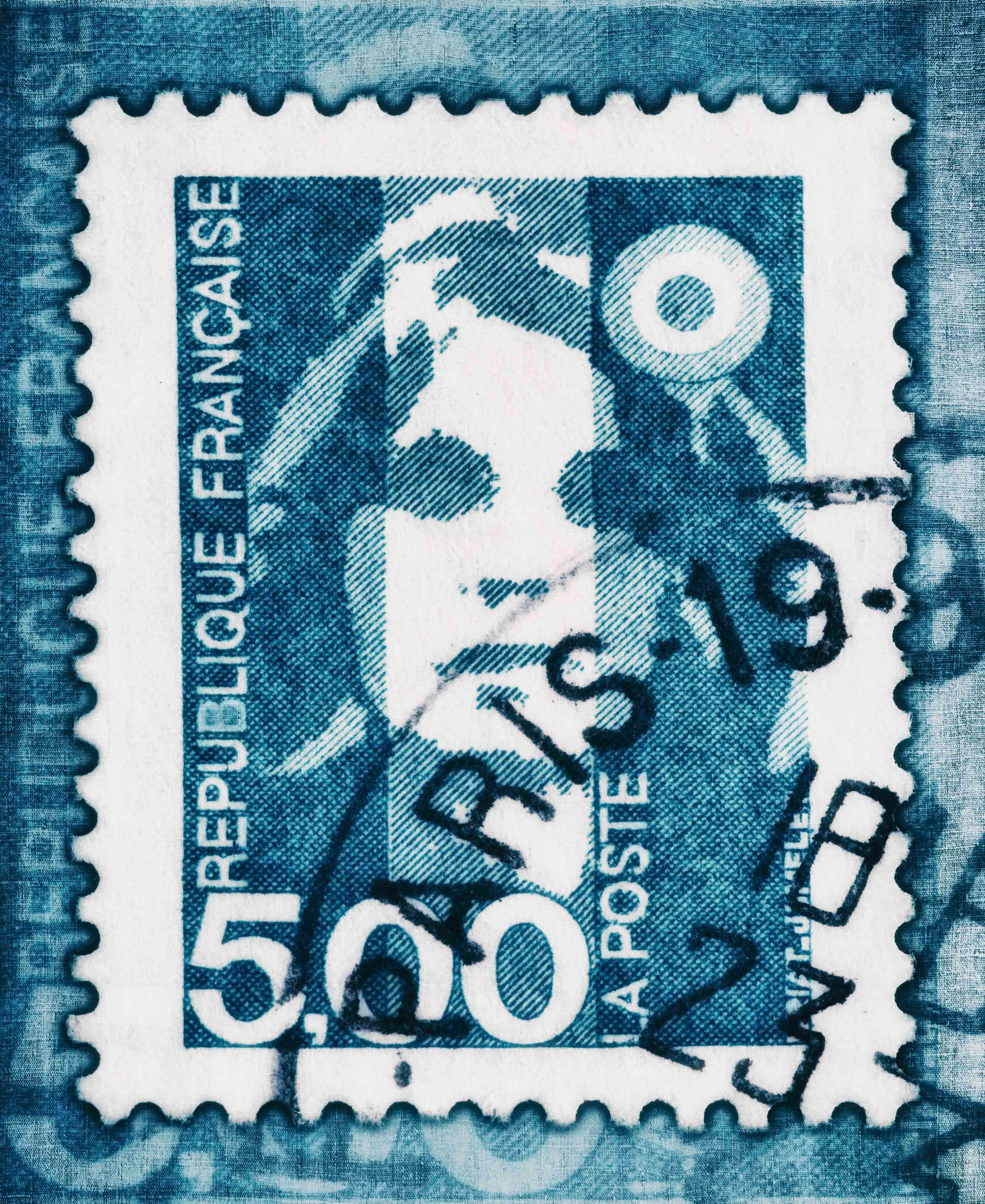 stamp-collection-contemporary-art-collection-marianne-france-postage-stamp-female-portrait-denim-blue