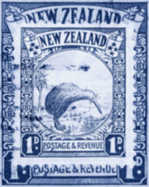 new-zealand-art-kiwi-bird-blue-postage-stamp-deborah-pendell