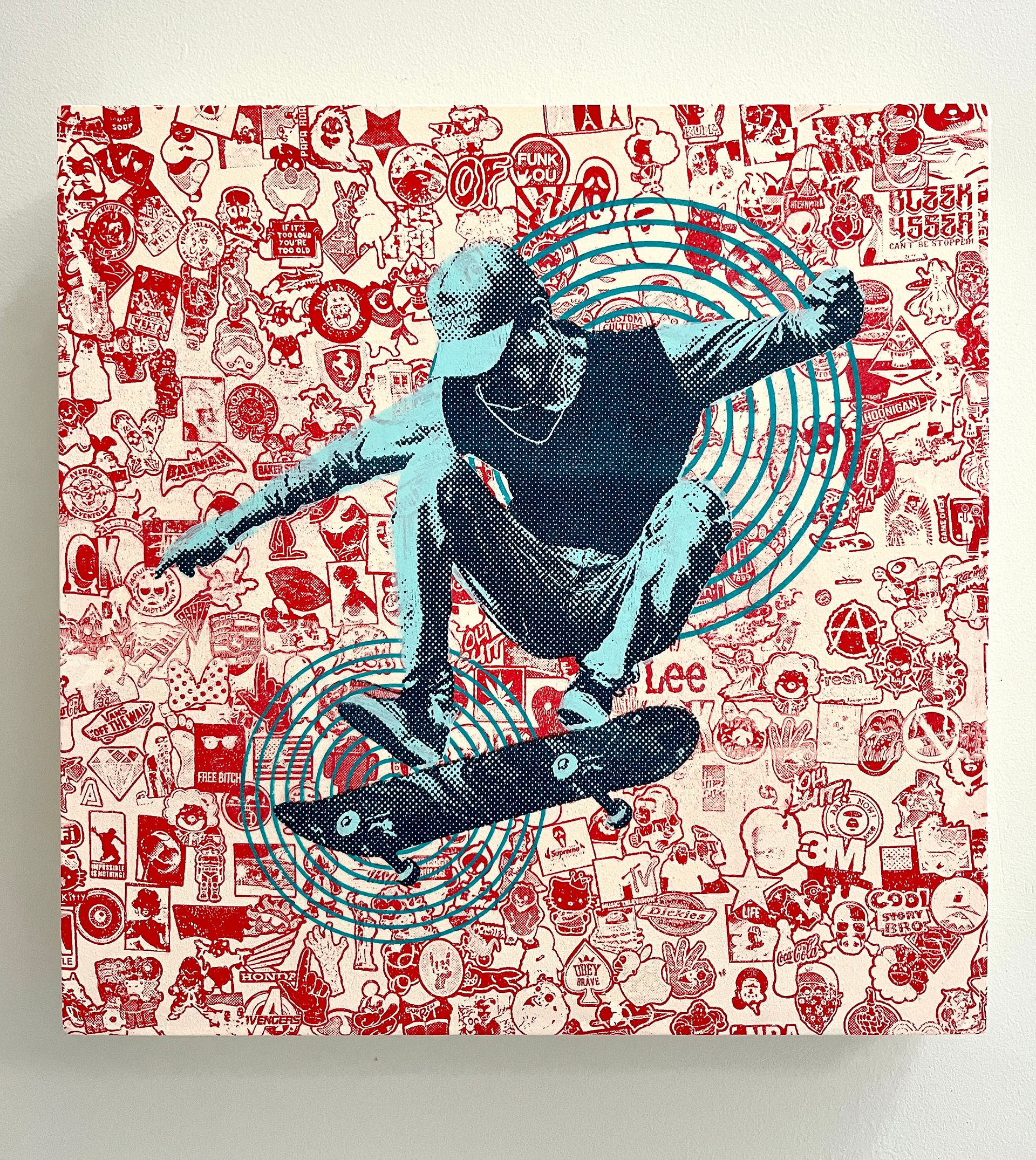 Skateboarder Art- Ready to Hang Wall Art
