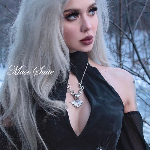 GYPSY&SONS 『VMC Deer Necklace』未使用　美品　人気 Majestic Deer Necklace - Silver Metal - Deer Serie | MUSE SUITE