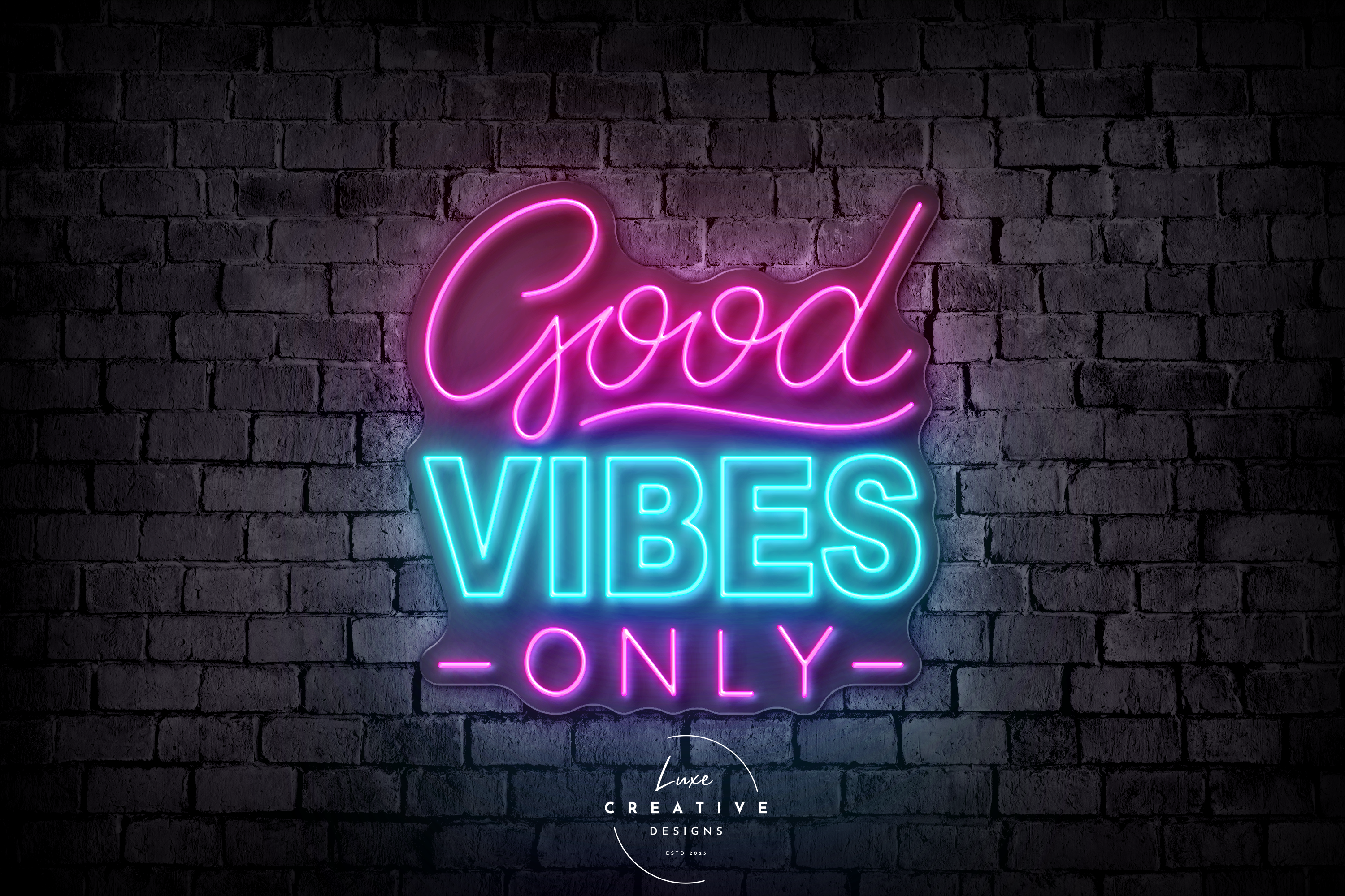 Good Vibes Only LED Neon Sign ✨