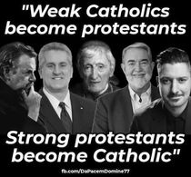 The Catholic Defender: For a Protestant person to convert to the Catholic Faith, they become a fullfilled Christian
