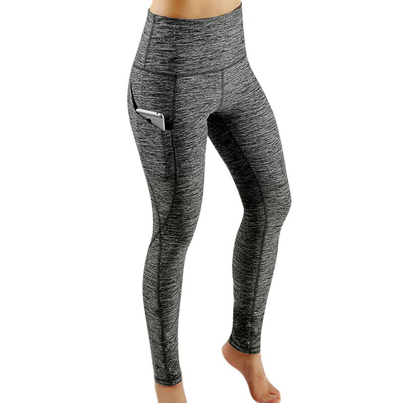 Miniatura: Legging cintura alta elástica controle de barriga com bolso