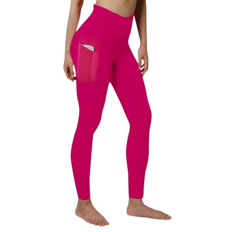 Miniatura: Legging cintura alta elástica controle de barriga com bolso