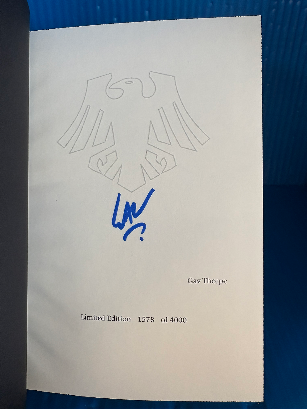 Thumbnail: Warhammer: Corax Soulforge by Gav Thorpe (signed hardcover)