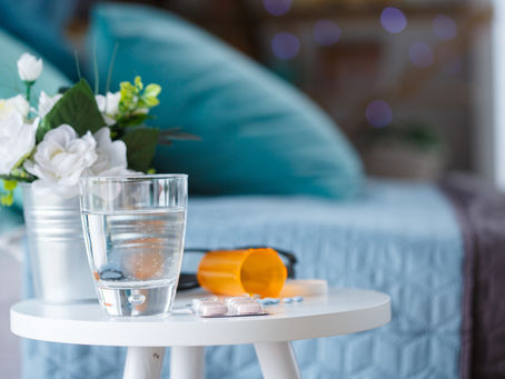 Abortion pills on her nightstand