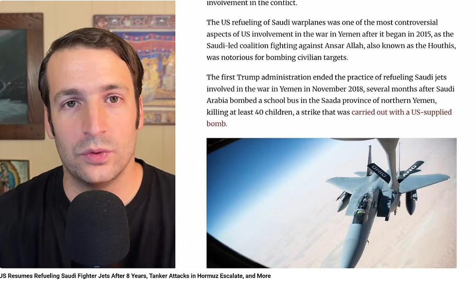 Gegen-Kriegs-Nachrichten von Antiwar.com: USA nehmen nach 8 Jahren wieder das Auftanken saudischer Kampfjets auf, Tankerangriffe im Hormus verschärfen sich und mehr