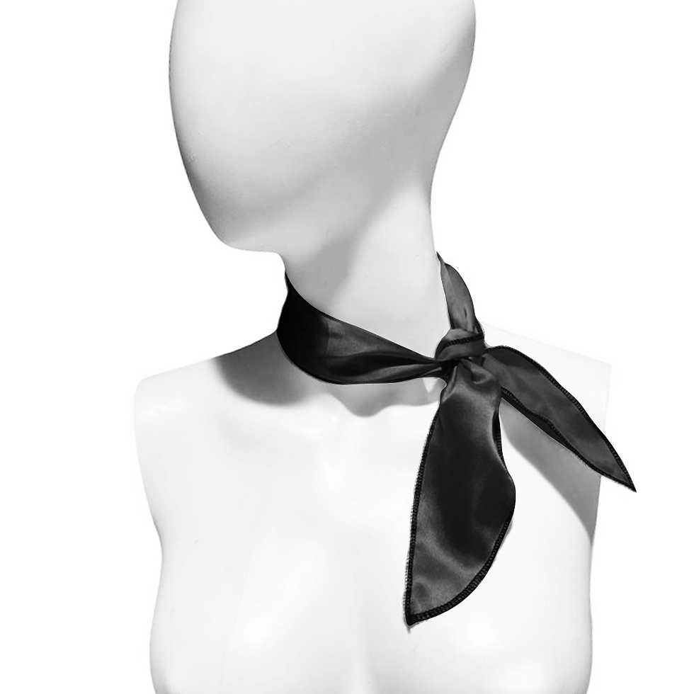Thumbnail: IC266 1950's Satin Neck Scarf