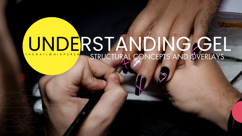 nail artist painting a gel manicure