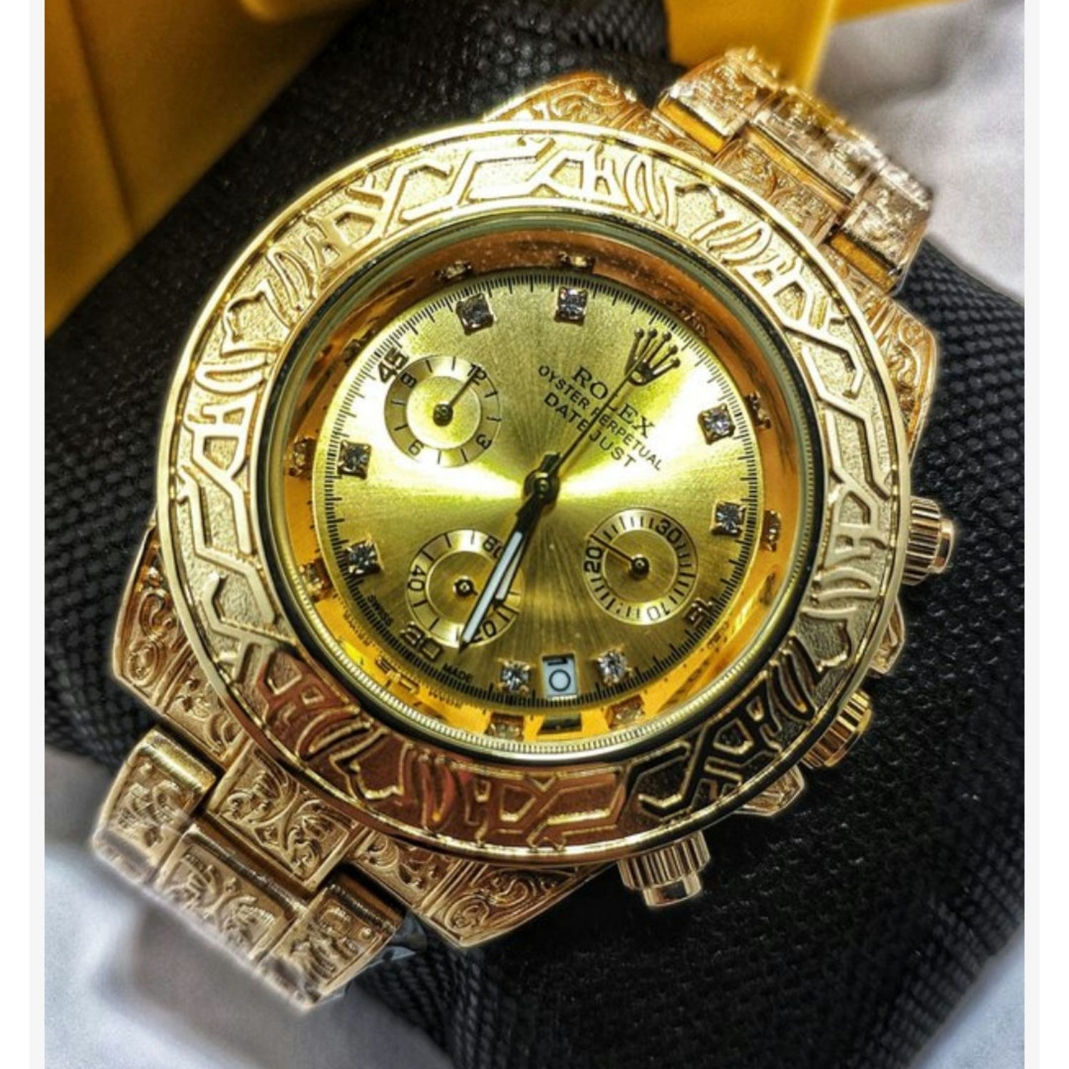 Rolex Oyster perpetuar Datejust Dourado Linha Gold