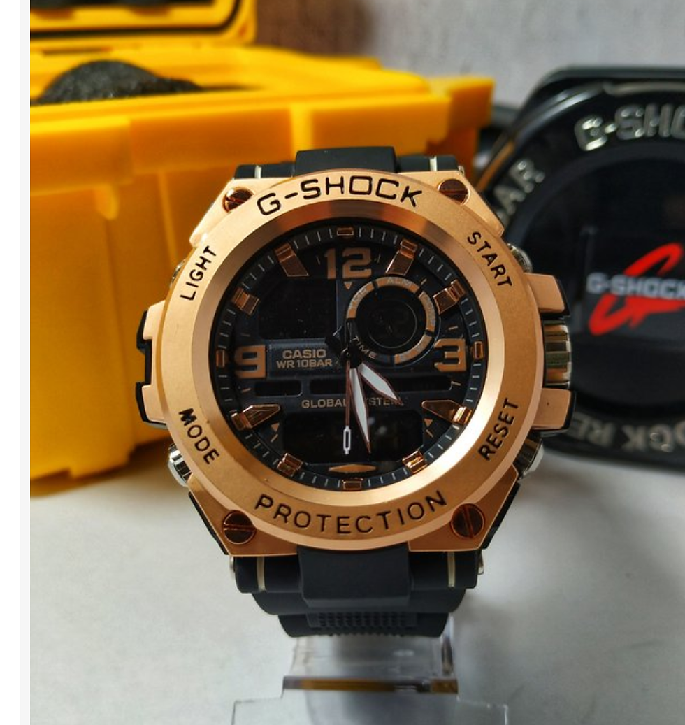 G-Shock Metal Rose Pulseira de borracha - a prova d'agua


